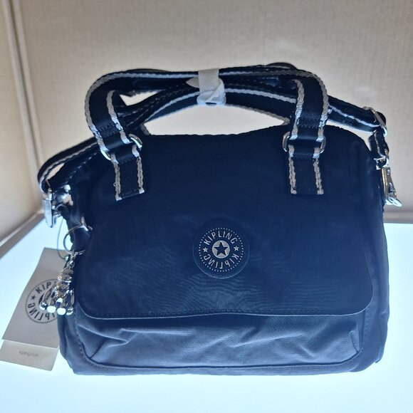 Kipling Zeva Handbag Black Gg H22 - Picture 1 of 14